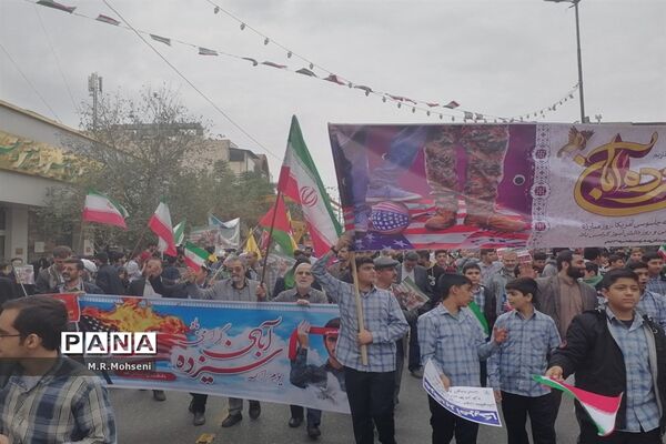 خروش طوفانی مردم قم در راهپیمایی روز ملی مبارزه با استکبار جهانی-1