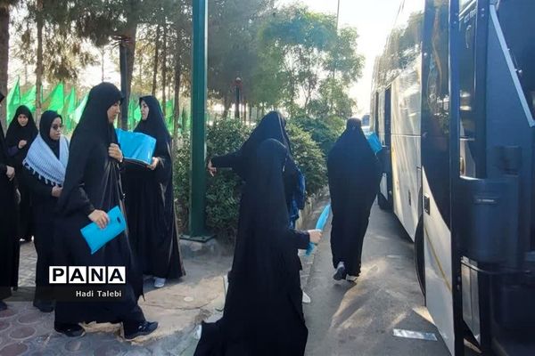 اعزام نخستین کاروان راهیان نور دانش‌آموزی قم به مناطق عملیاتی جنوب