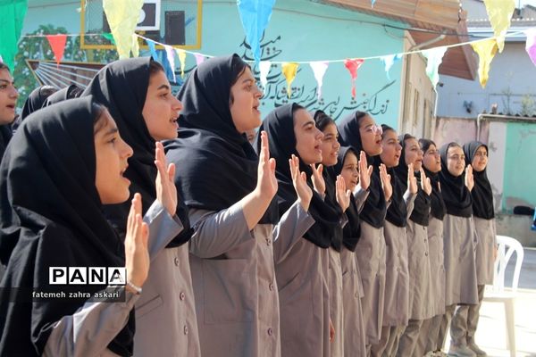 مراسم هفته ملی مازندران در دبیرستان مائده گلوگاه