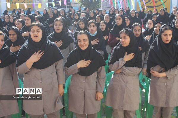 مراسم هفته ملی مازندران در دبیرستان مائده گلوگاه