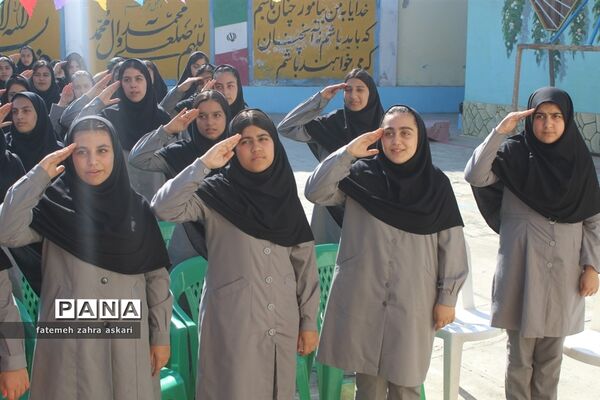 مراسم هفته ملی مازندران در دبیرستان مائده گلوگاه