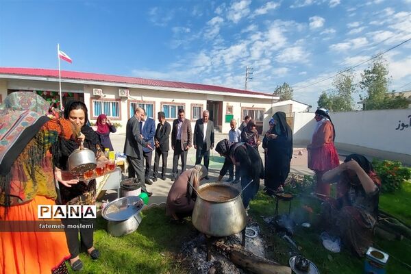 مراسم نمادین هفته ملی مازندران در دبستان سعادت گلوگاه