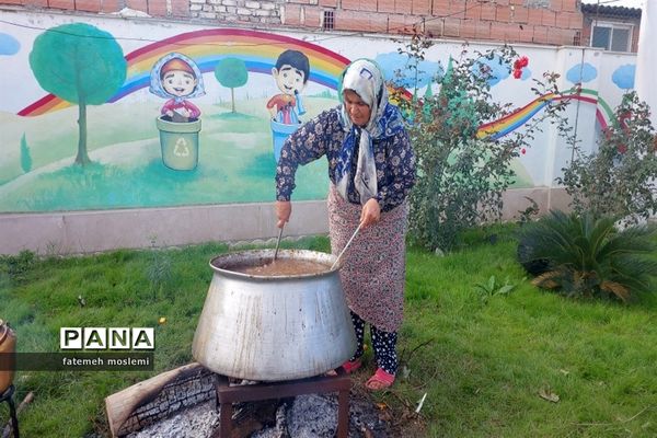 مراسم نمادین هفته ملی مازندران در دبستان سعادت گلوگاه
