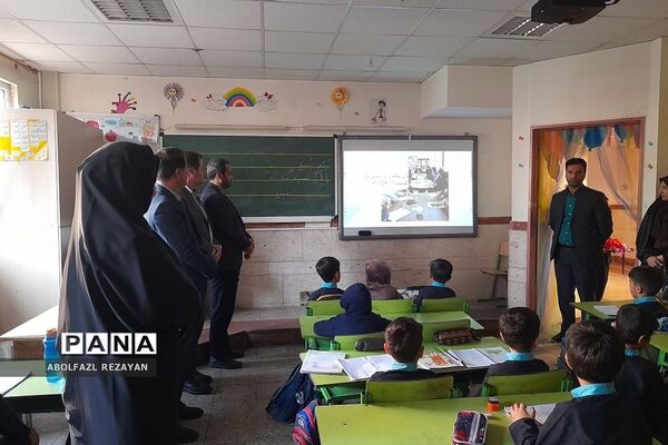 افتتاح هوشمندسازی دو‌ کلاس درس در دبستان بنکدار کهریزک