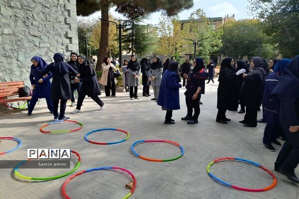 فعالیت‌های ورزشی بسیجیان فرهنگی رودهن  در آغاز کارگاه جهاد تبیین