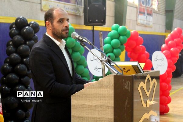 آیین افتتاحیه مسابقات ورزشی مدارس ناحیه یک قم