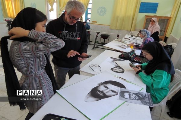 بر گزاری ورکشاپ طراحی چهره سرداران شهید خراسان شمالی