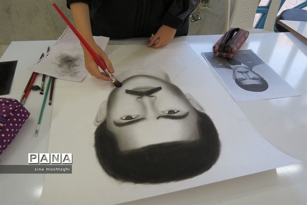 بر گزاری ورکشاپ طراحی چهره سرداران شهید خراسان شمالی
