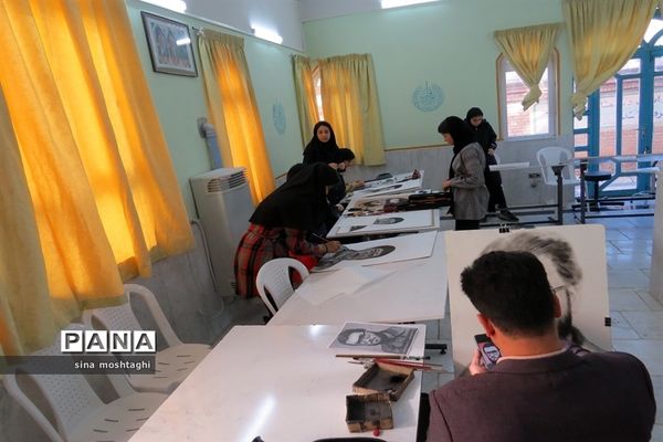 بر گزاری ورکشاپ طراحی چهره سرداران شهید خراسان شمالی