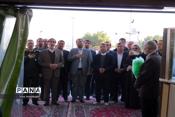 گلباران مزار شهدا با حضور وزیر آموزش و پرورش در معصوم زاده شهرستان بجنورد