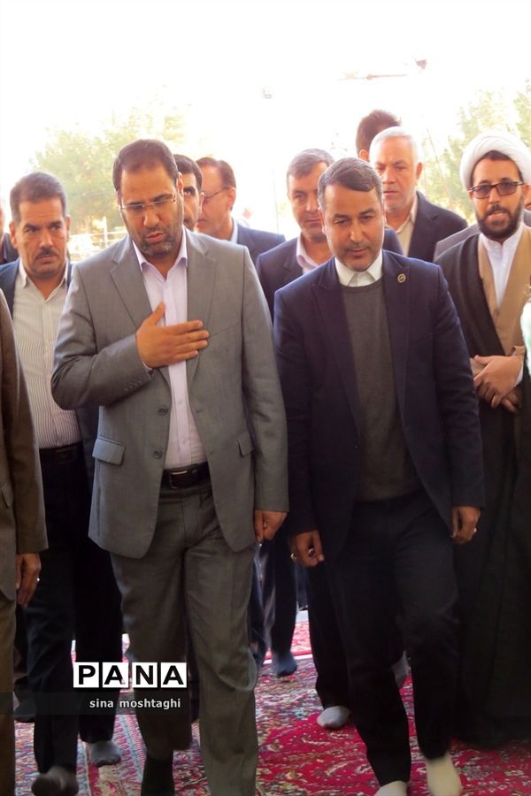 گلباران مزار شهدا با حضور وزیر آموزش و پرورش در معصوم زاده شهرستان بجنورد