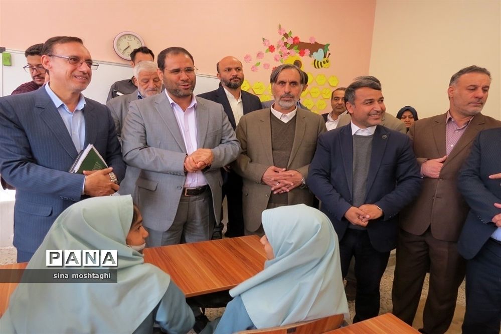 افتتاحیه دبستان 15 کلاسه  ابو ریحان بیرونی در شهرستان بجنورد