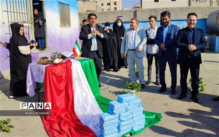 آیین خشت‌گذاری مدارس شرافت، عمار و ملاآقایی در شهرستان قرچک/ فیلم