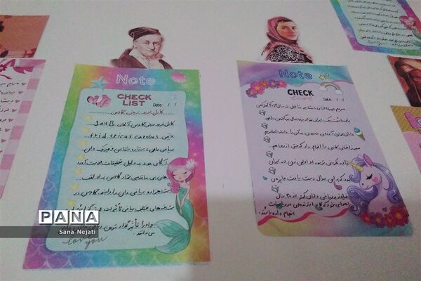 نمایشگاه دست سازهای ریاضی در دبیرستان شاهد فیض