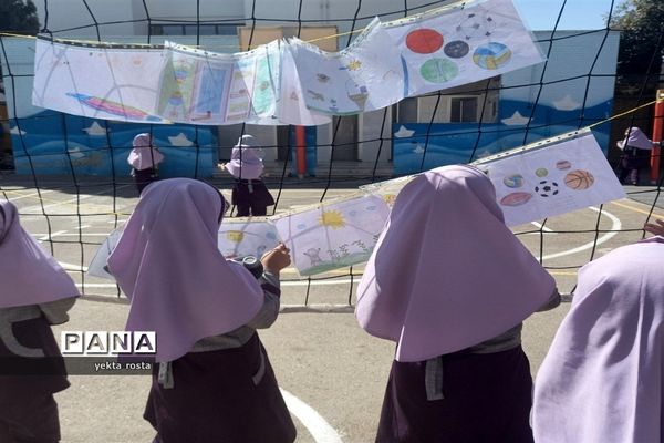 صبحگاه با نشاط دانش‌آموزان آموزشگاه حاج رحیم خالصی