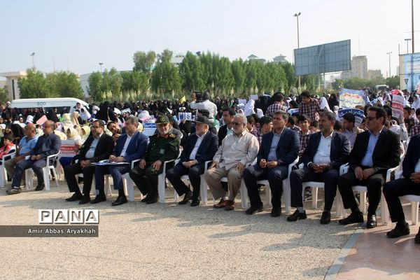 تجمع مردم بوشهر در حمایت از کودکان فلسطین