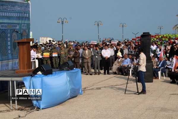 تجمع مردم بوشهر در حمایت از کودکان فلسطین