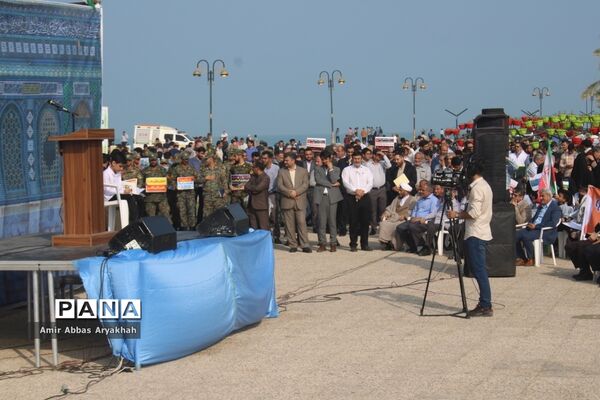 تجمع مردم بوشهر در حمایت از کودکان فلسطین