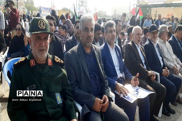 تجمع مردم بوشهر در حمایت از کودکان فلسطین (2)