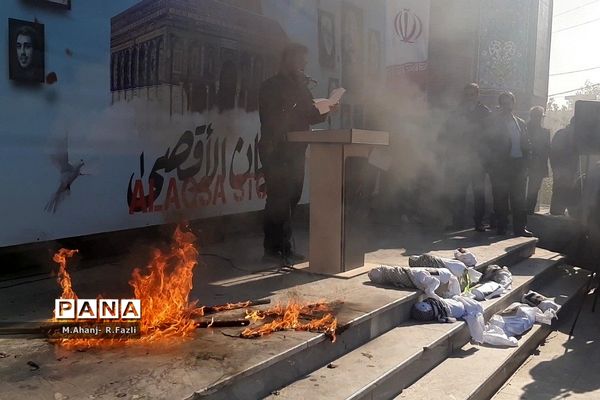 خروش دانش‌آموزان شهریار در حمایت از مردم مظلوم غزه