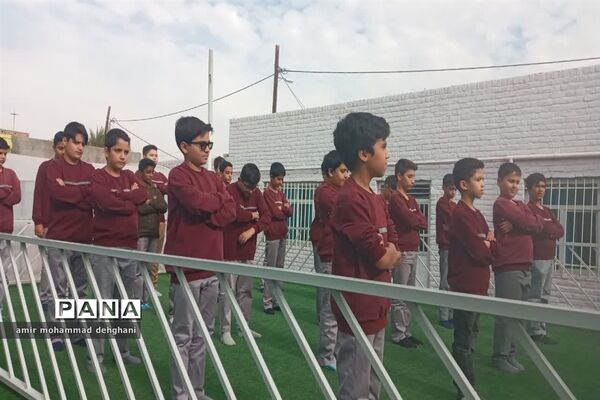 اجتماع فتح خون با حضور دانش‌آموزان اشکذری