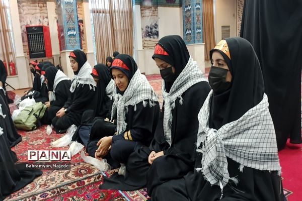 آیین بدرقه اردوی دانش‌آموزی راهیان نور شهرستان ملارد