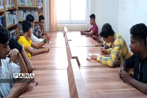 بازید بسیجیان جزیره هرمز از کتابخانه عمومی