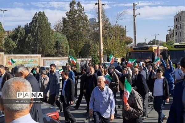 راهپیمایی و حمایت از مردم فلسطین در پاکدشت