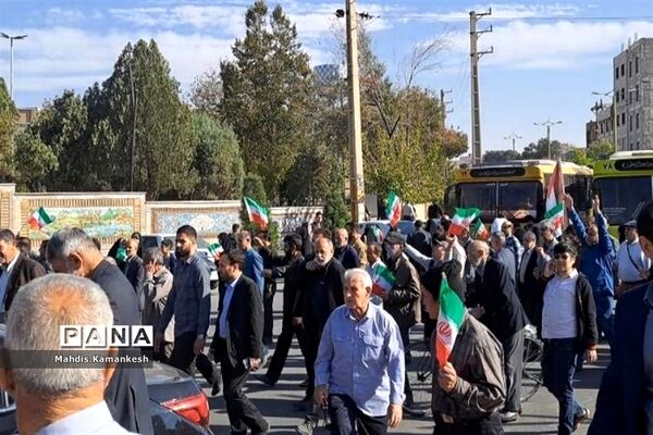 راهپیمایی و حمایت از مردم فلسطین در پاکدشت
