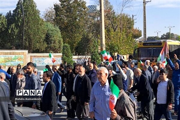 راهپیمایی و حمایت از مردم فلسطین در پاکدشت