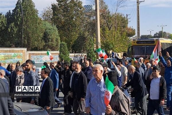 راهپیمایی و حمایت از مردم فلسطین در پاکدشت