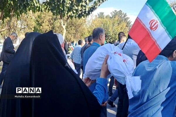 راهپیمایی و حمایت از مردم فلسطین در پاکدشت
