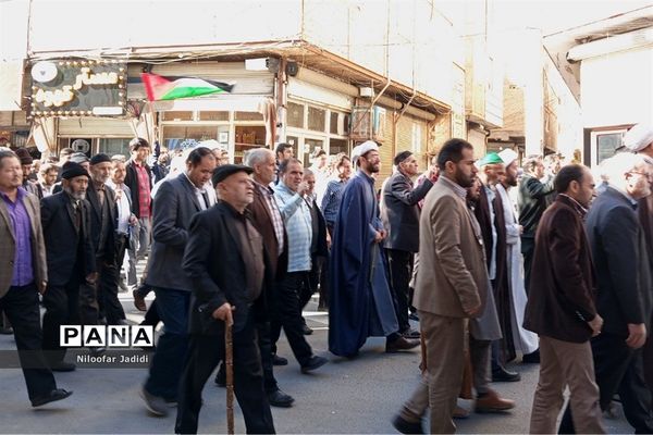 محکومیت رژیم صهیونسیتی اسرائیل توسط مردم ولایتمدار نصیرشهر