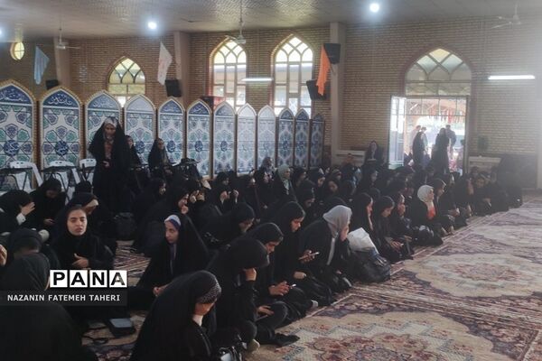 اعزام دانش‌آموزان دختر مدارس فشافویه به اردوی راهیان نور
