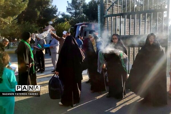 اعزام دانش‌آموزان دختر مدارس فشافویه به اردوی راهیان نور