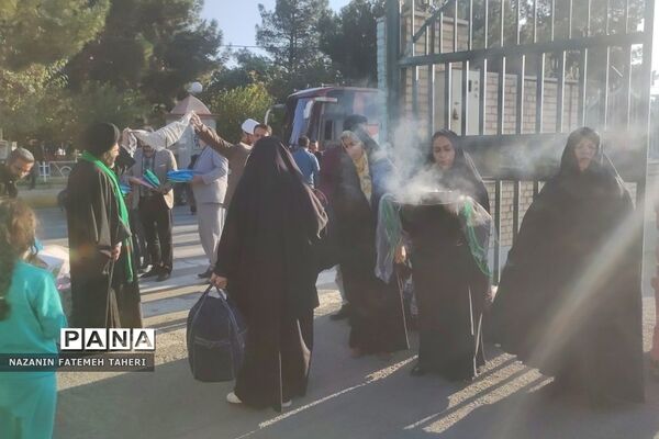 اعزام دانش‌آموزان دختر مدارس فشافویه به اردوی راهیان نور