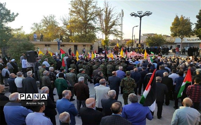 برگزاری تجمع و راهپیمایی بزرگ مردم انقلابی ورامین در حمایت از کودکان و مردم مظلوم فلسطین/فیلم