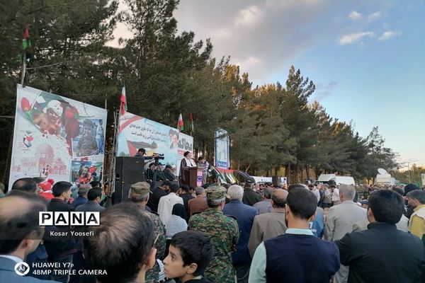 حمایت دانش‌آموزان بیرجند از کودکان مظلوم غزه