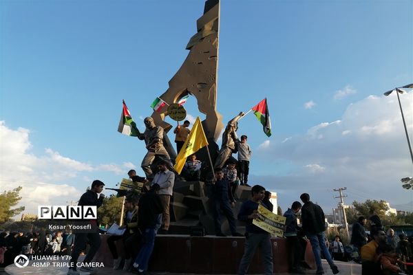 حمایت دانش‌آموزان بیرجند از کودکان مظلوم غزه