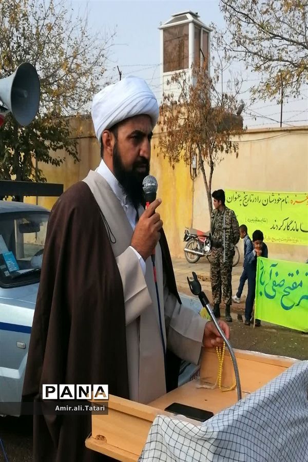 راهپیمایی محکومیت جنایات رژیم صهیونیستی با حضور پرشور و حماسی مردم شهر صفی‌آباد