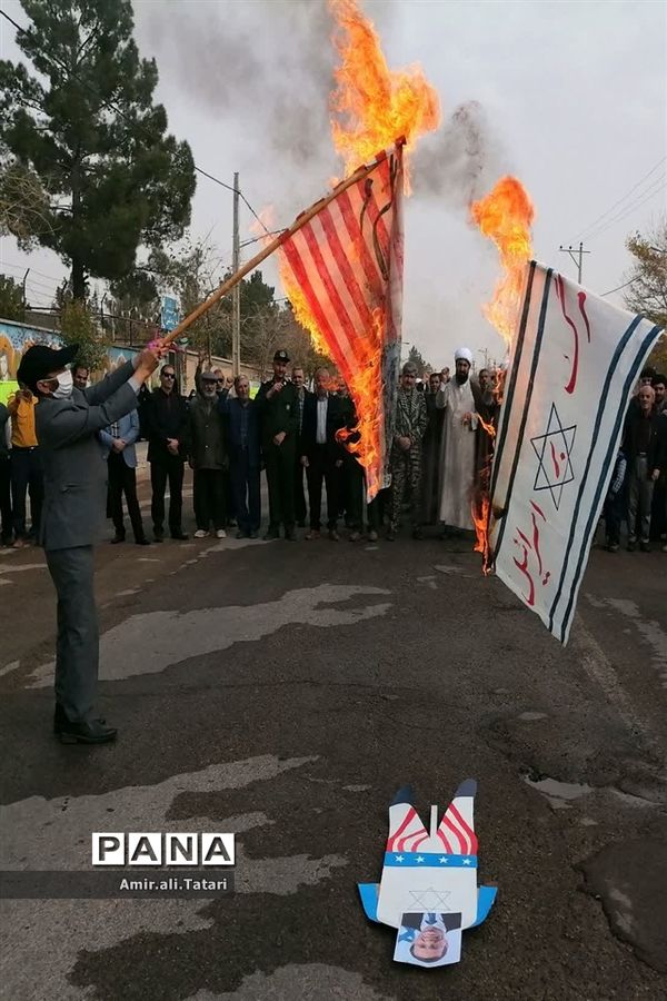 راهپیمایی محکومیت جنایات رژیم صهیونیستی با حضور پرشور و حماسی مردم شهر صفی‌آباد