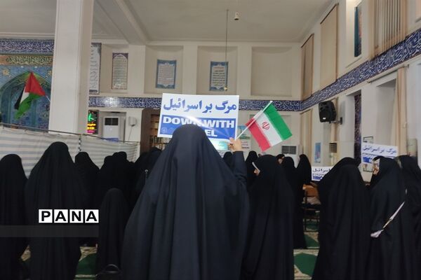 تجمع مردم ولایتمدار بوموسی در حمایت از کودکان مظلوم فلسطین