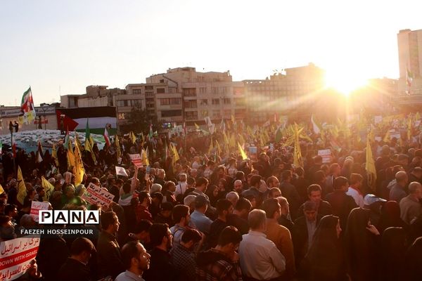 راهپیمایی در تهران برای حمایت از کودکان مظلوم غزه