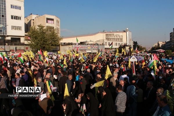 راهپیمایی در تهران برای حمایت از کودکان مظلوم غزه