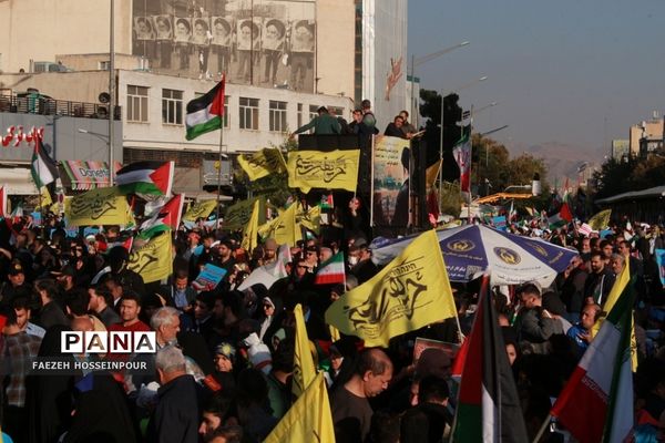 راهپیمایی در تهران برای حمایت از کودکان مظلوم غزه