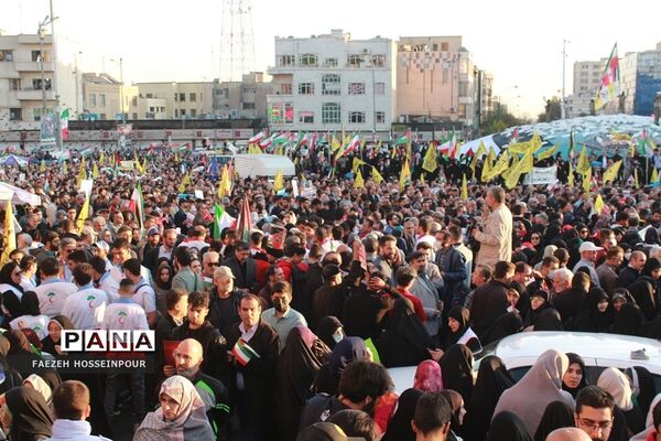 راهپیمایی در تهران برای حمایت از کودکان مظلوم غزه