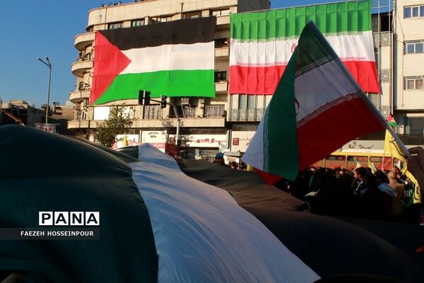 راهپیمایی در تهران برای حمایت از کودکان مظلوم غزه