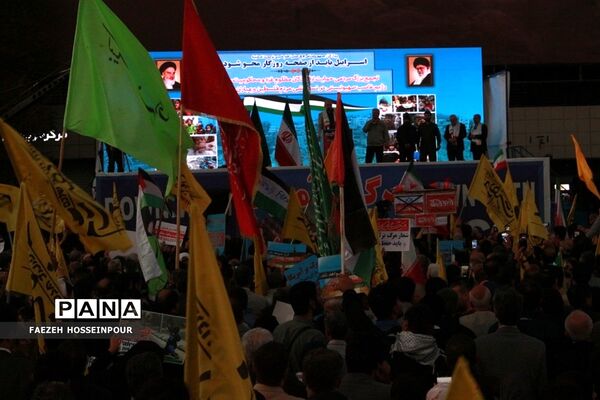 راهپیمایی در تهران برای حمایت از کودکان مظلوم غزه