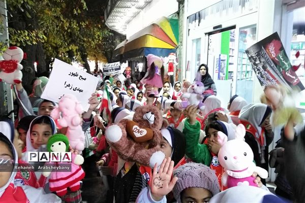 مراسم تجمع و راهپیمایی  از کودکان مظلوم فلسطین در آباده