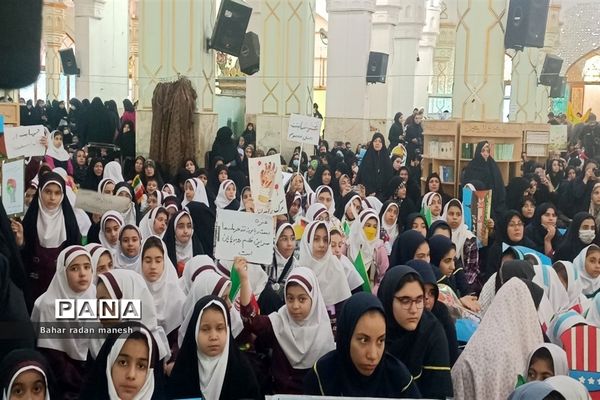 تجمع دانش‌آموزان دزفولی در حمایت از کودکان مظلوم فلسطین